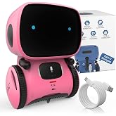 98K Kids Robot Toys for Girls and Boys Rechargeable Touch and Voice Control | Interactive Smart Talking Robots Intelligent Partner and Teacher with Singing, Dancing, STEM Toy Gifts for Kid Age 3 and Up