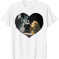 Amazon.com: Lady and the Tramp - Spaghetti Kiss Heart T Amazon.com: Lady and the Tramp - Spaghetti Kiss Heart T