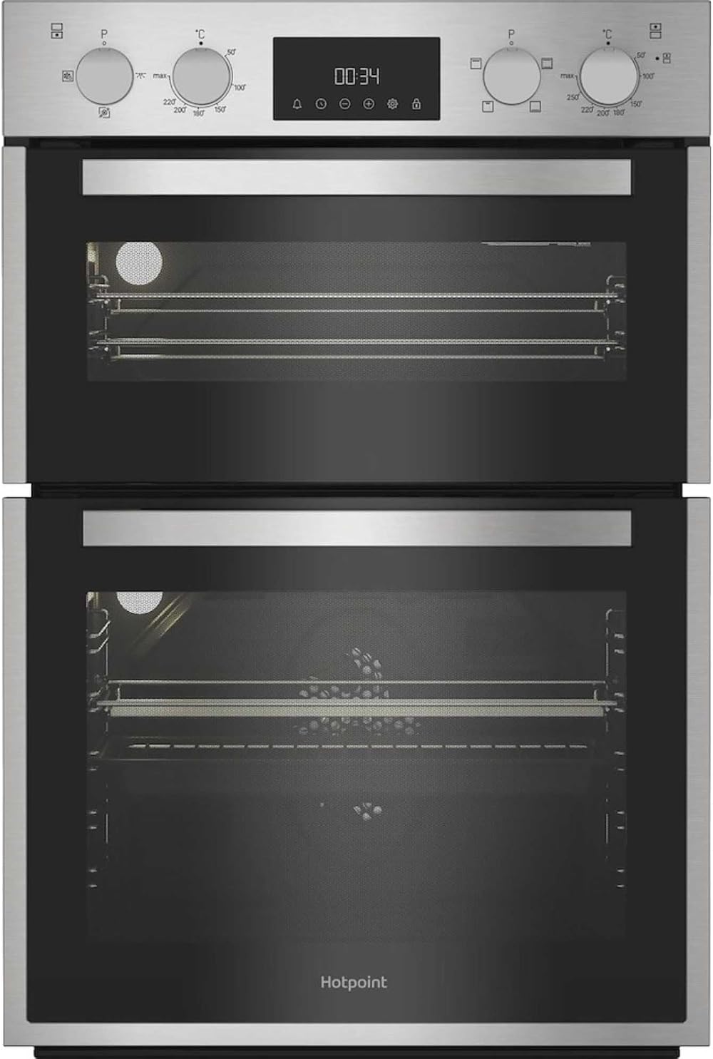 Hotpoint DIH 10DIX Built-In Double Oven Stainless Steel
