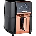 GoWISE USA 7-Quart Air Fryer & Dehydrator - with Ergonomic Touchscreen Display with Stackable Dehydrating Racks with Preheat 