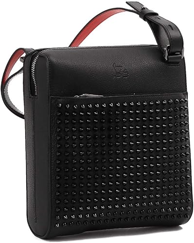 Amazon クリスチャンルブタン ショルダーバッグ メンズ 斜め掛け B049 ブラック 並行輸入品 Christian Louboutin ショルダーバッグ