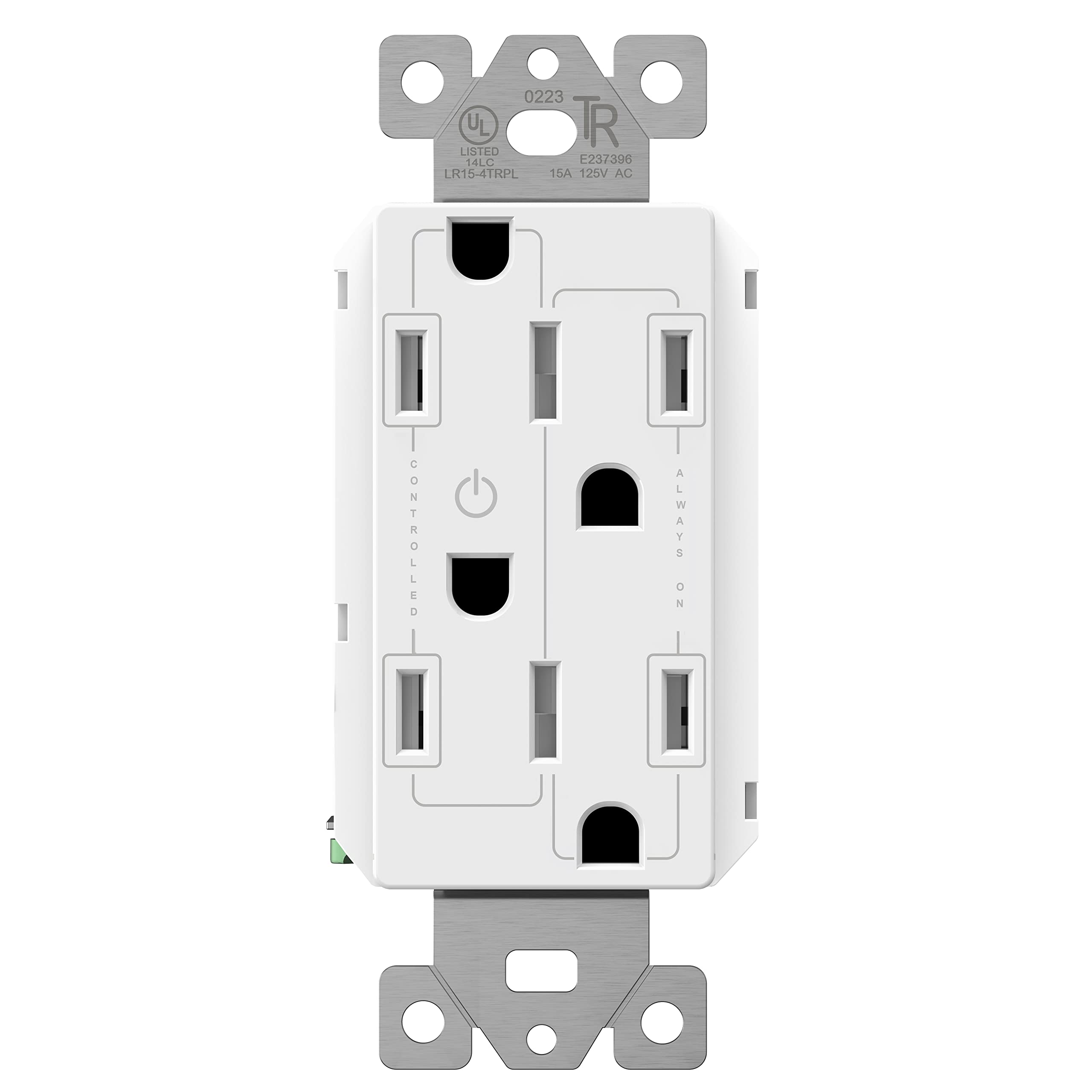Lider Flexiports Decorator Receptacle, Residential