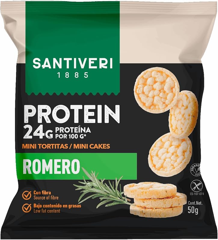 – Mini Panquecas de Proteína com Sabor a Romancrim, Lanche de Proteína com 24 g de Proteína, Rico em Fibra, Sem Azeite, Glúten e Lactose – 50 g