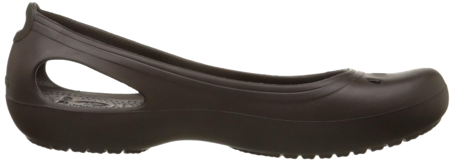crocs women's kadee platinum rubber ballet flats