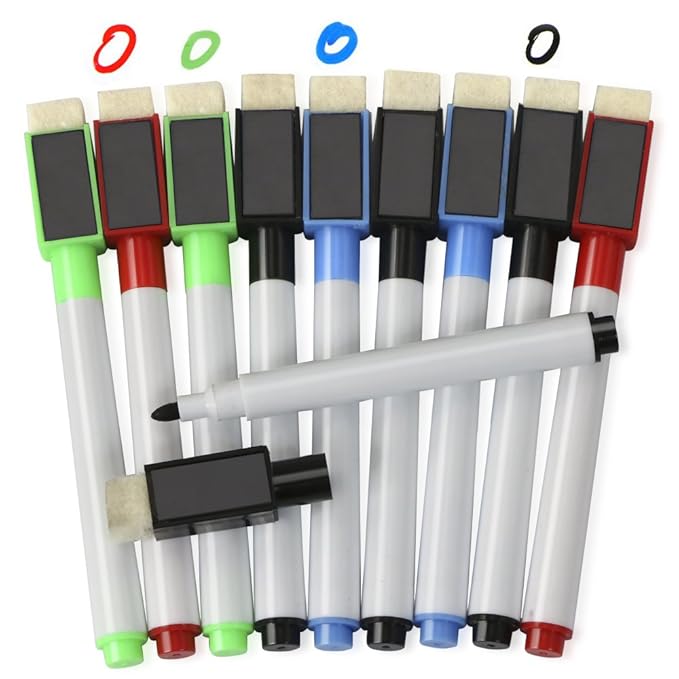 10 Assorted White Board Markers Pens, 4 Colors Amazon.co.uk