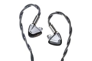 HiFiGo Rose Technics QuietSea Single 10mm Dynamic Driver in-Ear Monitors, 1DD Self-Developed Diaphragm Wired IEMs in-Ear Earphones (Silver, 3.5mm)