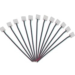 BTF-LIGHTING 10pcs 3Pin 10mm Wide Single End with
