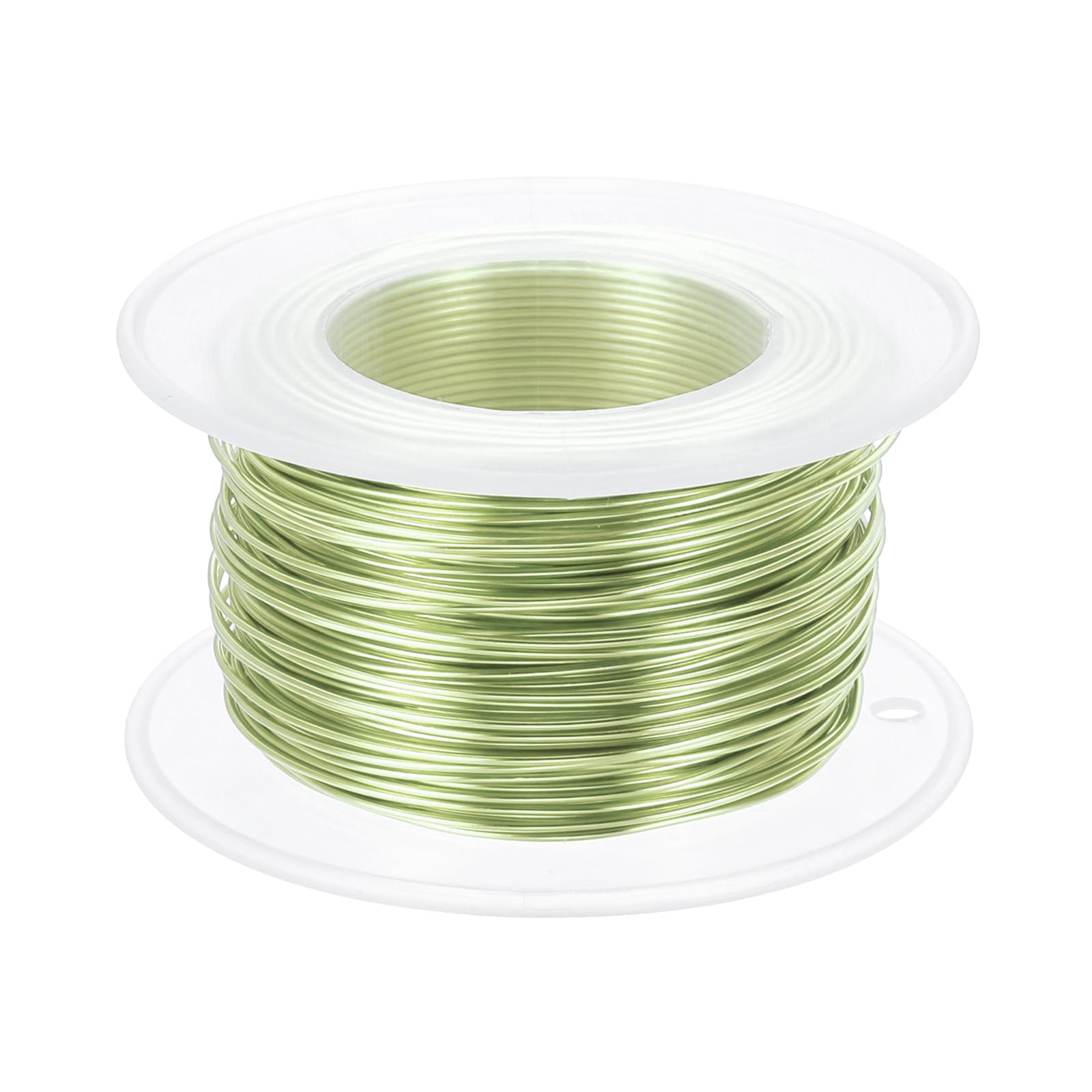 PATIKIL 20 Gauge 0.8mm Aluminum Craft Wire, 98.4 Ft Metal Wire Armature Bendable Wire for Jewelry Making Metal Wrap DIY, Apple Green