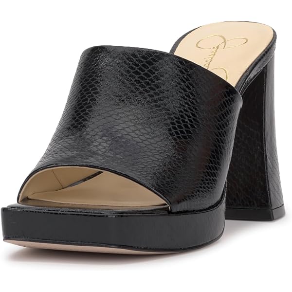 Sandali Con Zeppa Donna Jessica Simpson Shantell4 - Modello Slip On, Colore Beige/Nero, Tacco Medio