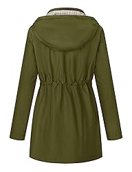 LOMON Women Rain Jacket Lightweight Hooded Jackets