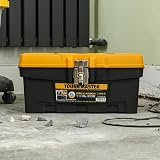 TOUGH MASTER Tool Box Professional Heavy Duty 16in Portable Black Yellow view 3