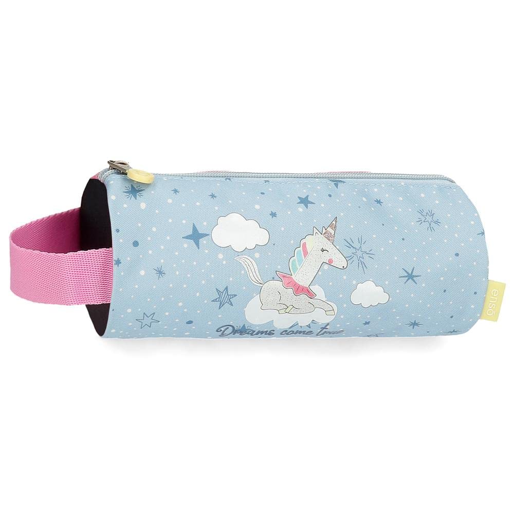Enso Dreams come true Round Pencil Case Multicolor 23x9x9 cm Polyester