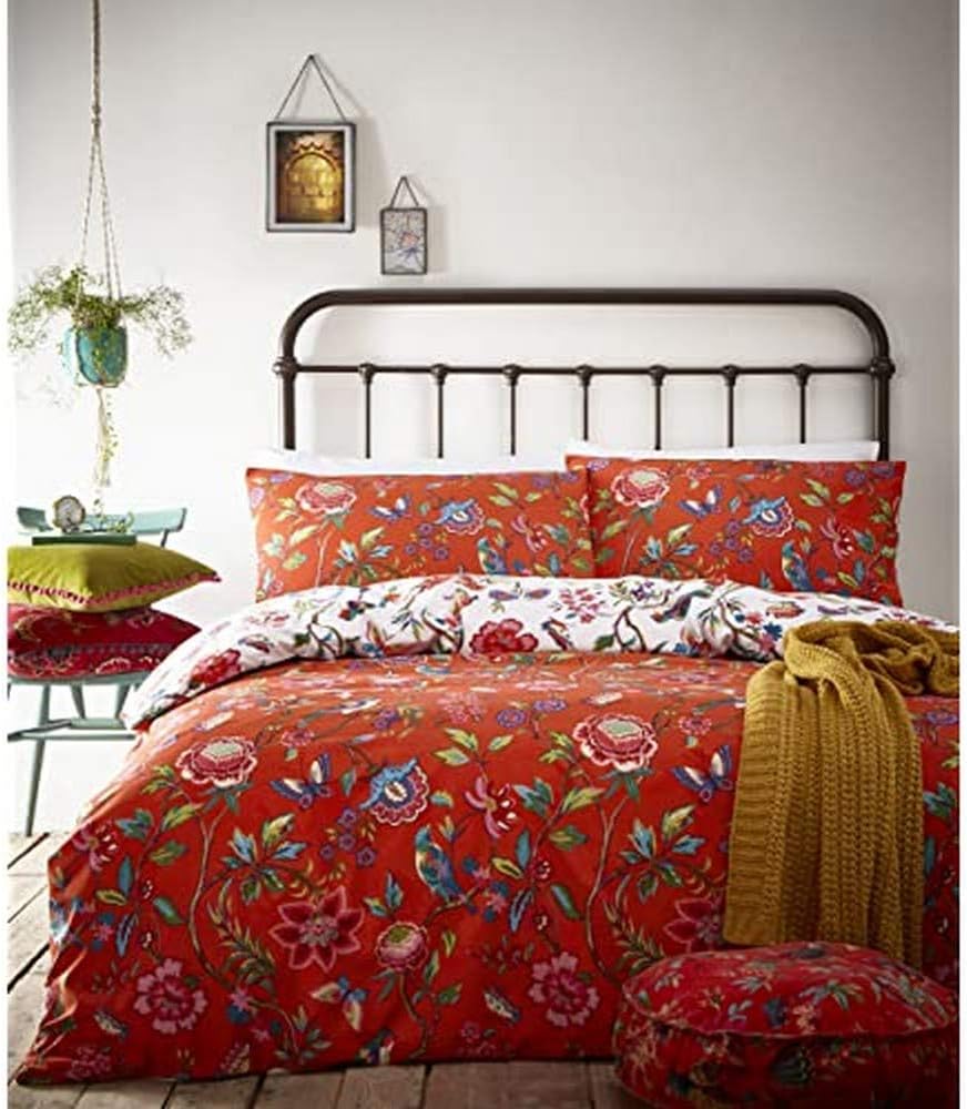 Creative Cloth Pomelo Duvet Set, Polycotton, Orange, Single