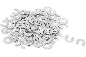 uxcell Fastener External Retaining Ring E-Clip Circlip 2.5mm 100pcs