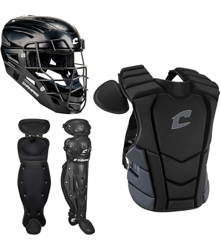 Open Box Champro OptimusPro Plus Chest Protector Intermediate 15.5Length-Scarlet