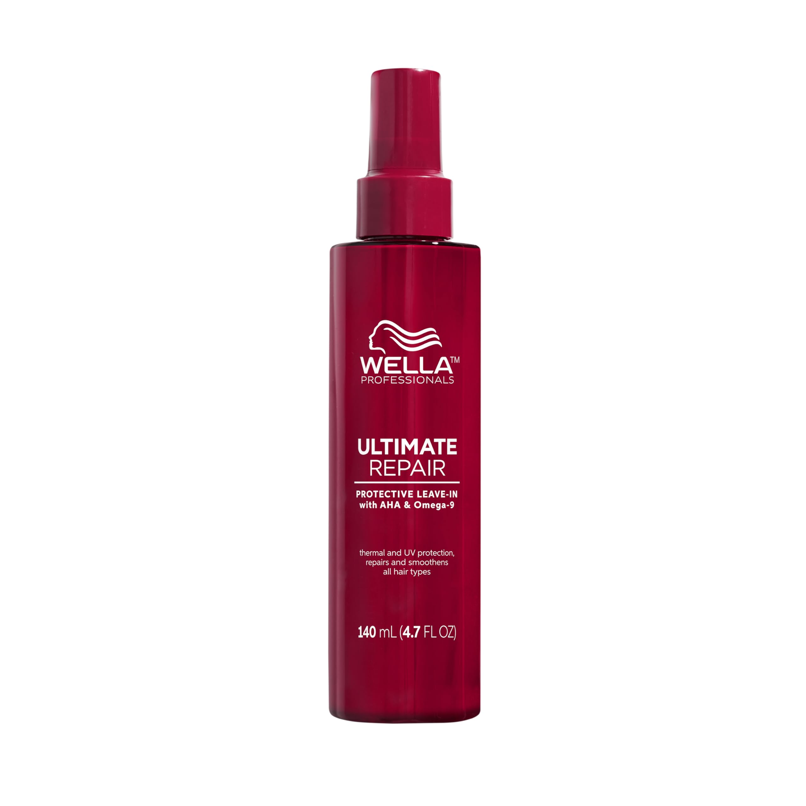 Wella Professionals Ultimate Repair Protective Leave-In Lotion, Visibly Repairs Bleack and Heat-Damaged Hair, with AHAs and Omega 9 to Rebuild and Strengthen, UV Protection For All Hair Types, 140ml