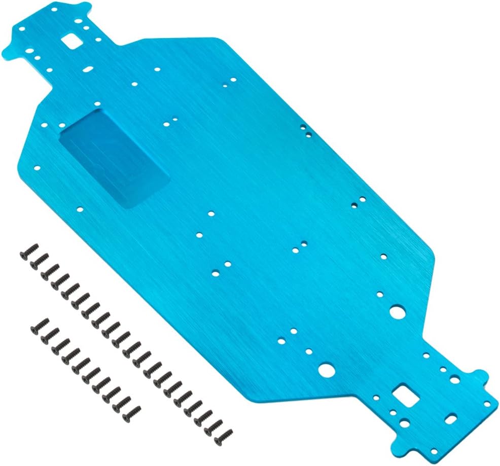 Aluminum Chassis Replacement of HSP 04001 for Exceed Infinity Sun Fire Redcat Volcano EPX Pro Upgrade Parts Tornado RC Electric 1/10 Monster Truck Buggy BRONTOSAURUSv