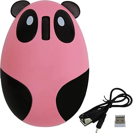 Amazon かわいいワイヤレスbluetoothパンダマウス 子供用ミニ充電式ギフト漫画コンピューターマウス サイレントクリックピンク Zienstar マウス 通販