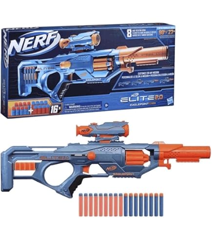 NERF Halo MA40 Motorized Dart Blaster - Includes Removable 10-Dart