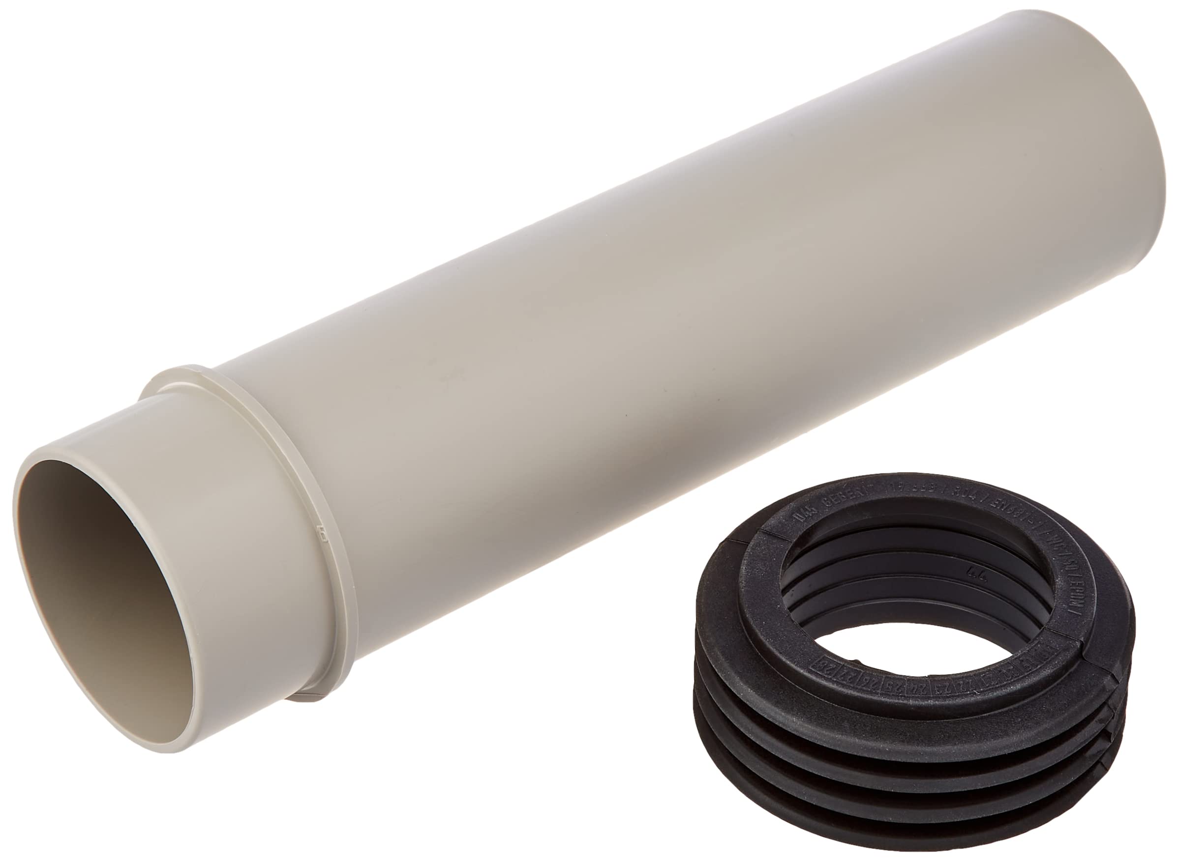 Geberit – Downpipe Extension Geberit with Sealant Sleeve: D45 mm Granite Grey (152.434.06.1)