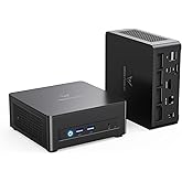 MINISFORUM UM760 Slim Mini PC AMD Ryzen 5 7640HS 6C/12T Desktop Computer, DDR5 16G RAM+1TB SSD, HDMI/DP/USB4 8K@60Hz Output, 