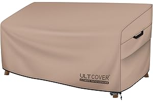 ULTCOVER Patio Furniture Sofa Cover 60W x 35D x 35H inch Waterproof Outdoor 2-Seater Loveseat Cover
