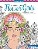 KC Doodle Art Flower Girls Coloring Book (Design Originals) by Krisa Bousquet