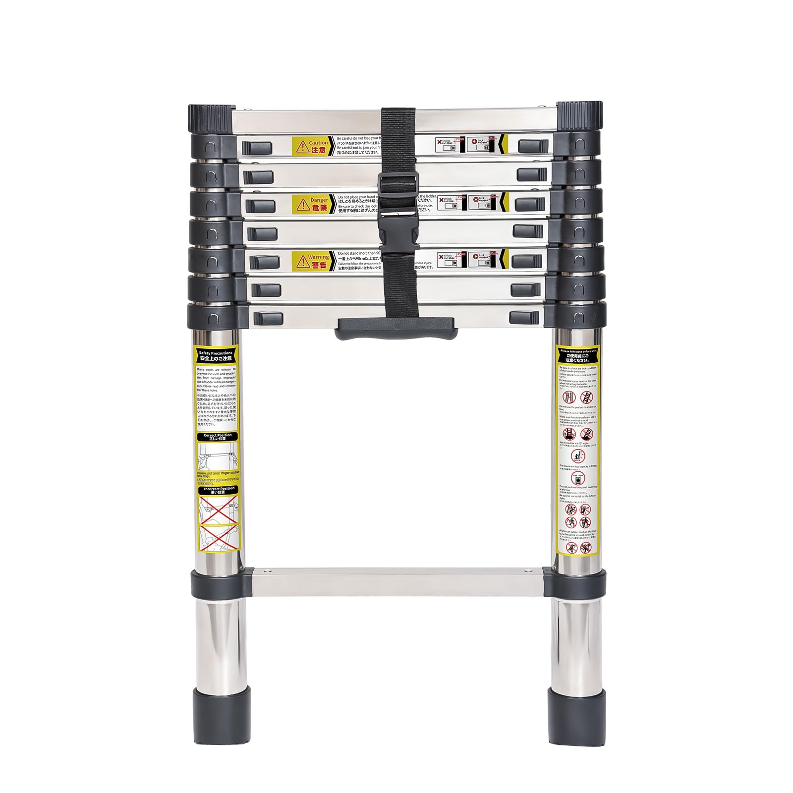 Lightweight Rv Ladder Mua 8.5FT Telescopic Ladder Telescoping Ladder, Extension Ladder ...