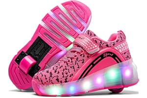 Ufatansy Uforme Roller Shoes Colorful LED Lights Children Light Skate Shoes Fashion Sneakers for Girls Boys