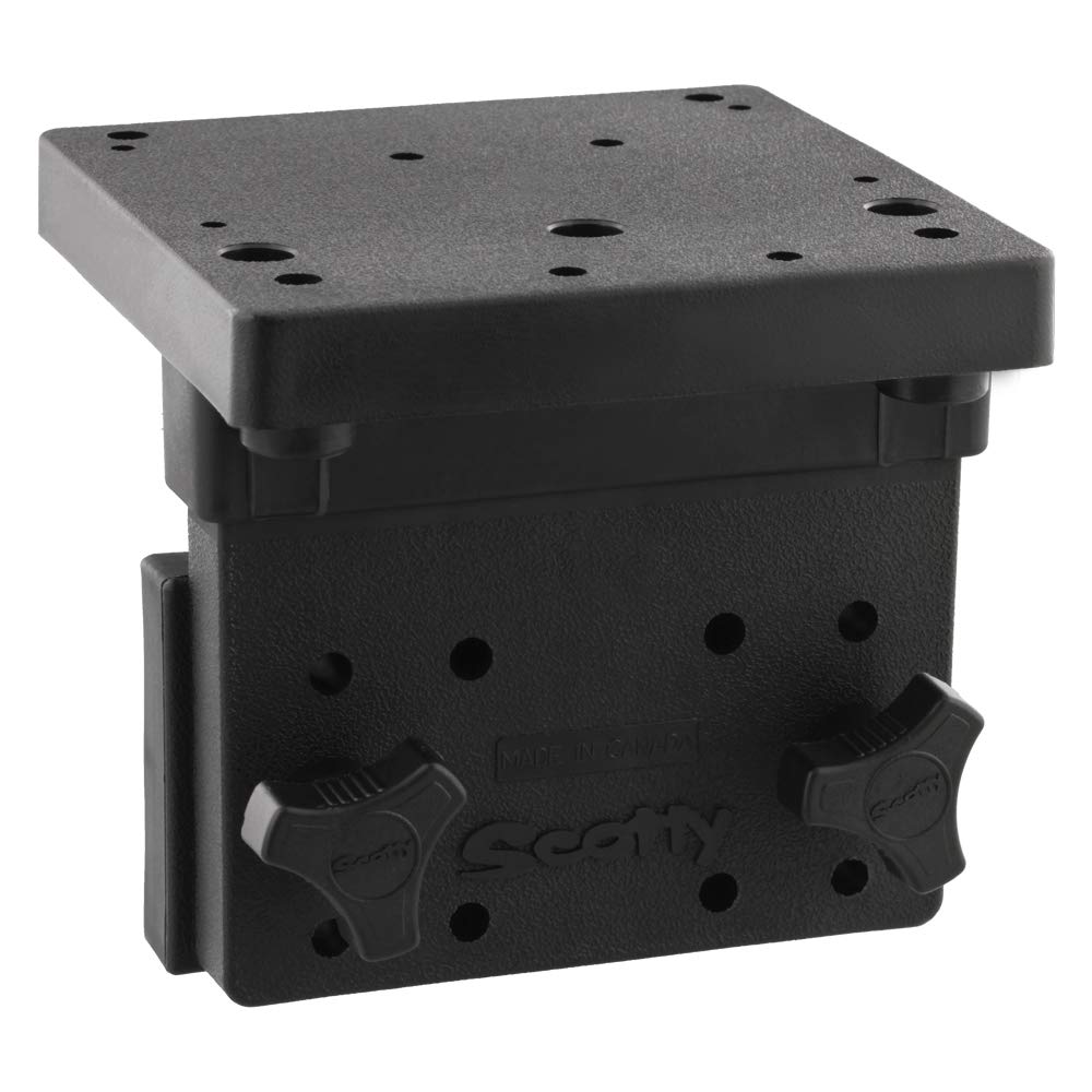 Scotty #1025 Right Angle Side Mounting Bracket for Scotty Downrigger Models 1080-1116, BLACK