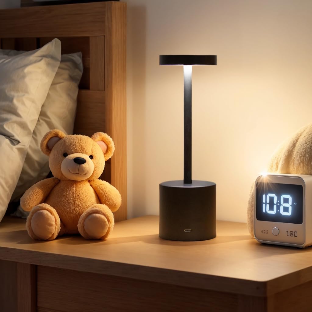 Photo 1 of ***FOR PARTS ONLY/ NON-FUNCTIONAL*** Fluxora LED Table Lamp, Rechargeable Cordless with 3 Color Dimmable Light, Portable Metal for Indoor & Outdoor Use (Black)