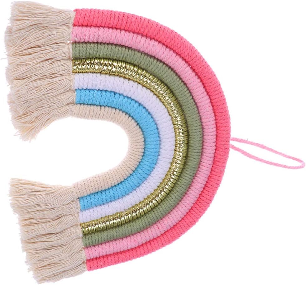 BESPORTBLE Rainbow Wall Decoration Rainbow Wall Hanging Woven Tassel Wall Hanging Decoration for Bedroom Nursery Baby Kids Rooms - Image 4