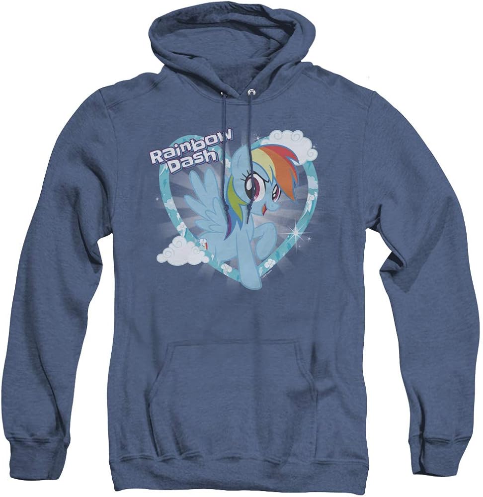 My Little Pony Rainbow Dash Unisex Adult Pull-Over Heather Hoodie