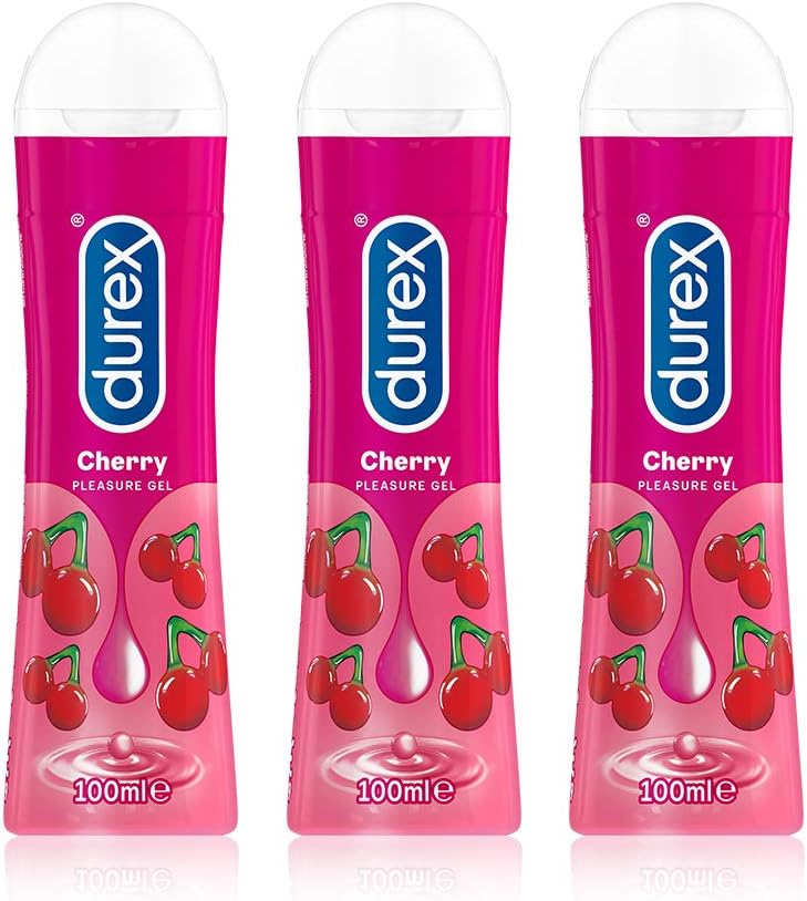 Durex - Cheeky Cherry Lube - 100ml x 3, 300 ml (Pack of 1)
