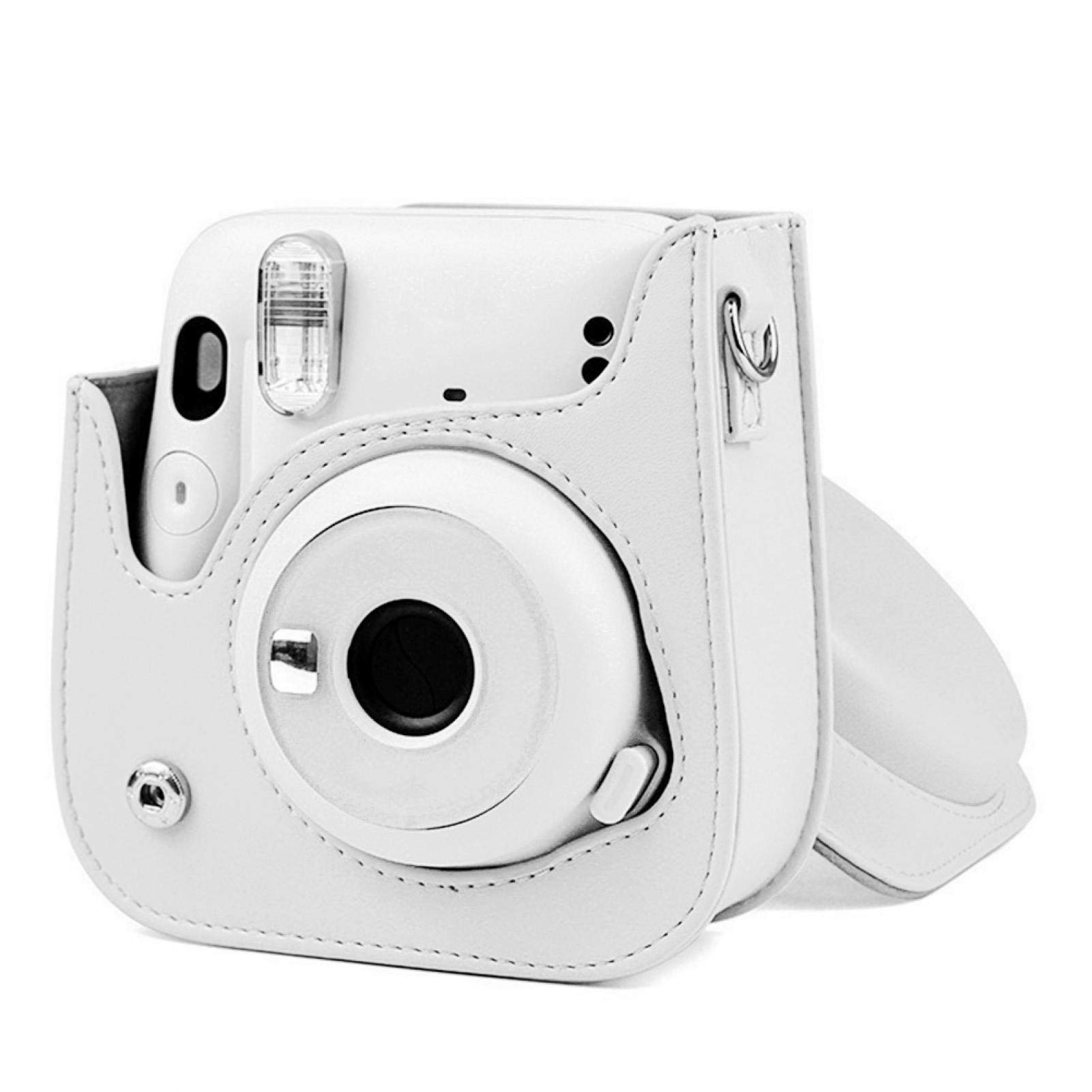 PU Leather Camera Case, Mini Camera Case Bag with Shoulder Straps, Mini Camera Protector Cover with Adjusting Buckle, for Mini 11 Camera