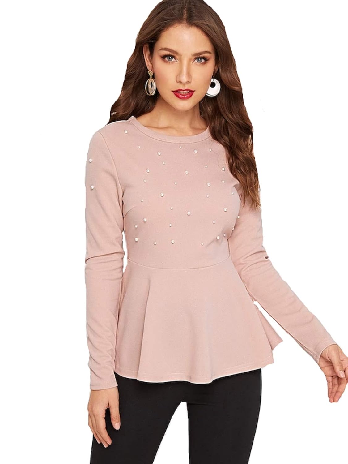 full sleeve peplum top