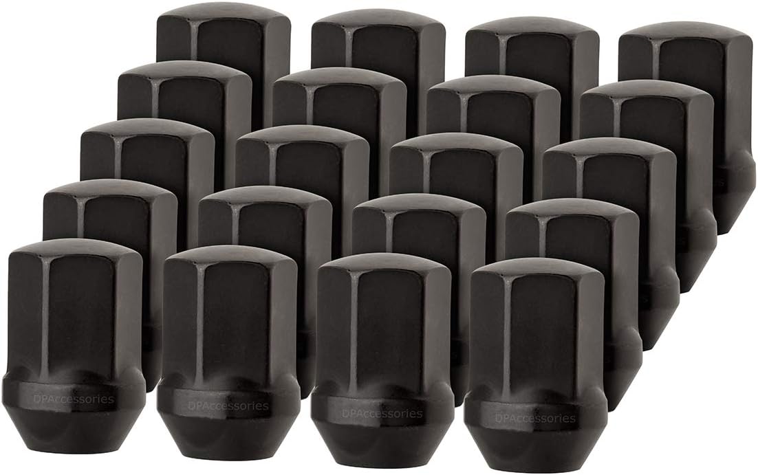 DPAccessories LCB3D8HEOBK04020 20 Black Lug Nuts for Chrysler 300 Dodge Charger Challenger - Replaces 6509422AA Wheel Lug Nut: Automotive