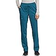 Cherokee Scrub Pants for Women Mid Rise Tapered Leg Drawstring Bottom WW105