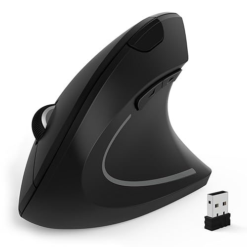 Anker® 2.4G Wireless Vertical Ergonomic Optical Mouse, 800/1200/1600DPI