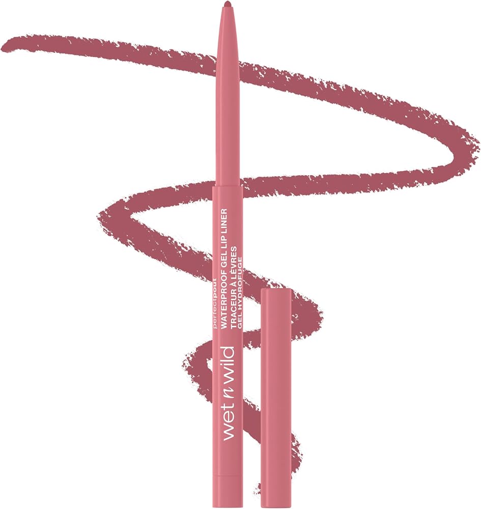 wet n wild Perfect Pout Matte Retractable Gel Lip Liner Pencil, Rich Creamy Long Lasting Color, Well-Defined and Flawless App