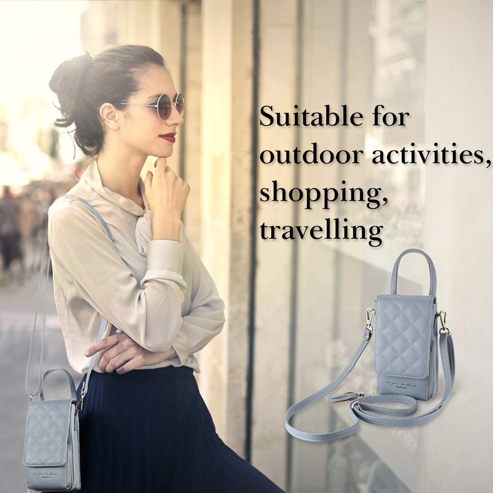 VBIGER - Bolso cruzados para mujer Azul azul