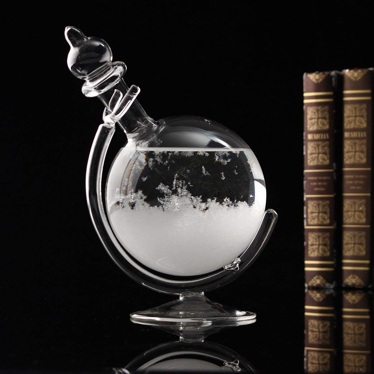 CAVEEN Creative Globe Shape Storm Glass Crystal Weather Forecaster