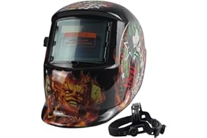 TIANLYLIN Auto Darkening Welding Helmet, Solar Powered Welding Hood with Adjustable Shade 4/9-13 for Tig Mig Arc Welder Mask (Casino)