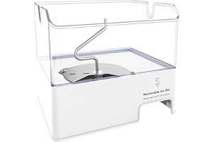 ALVAR Upgraded WPW10347093 Refrigerator Ice Bin Compatible with Whirlpool Ice Bucket Replacement W10347093 Whirlpool Removable Ice Bin Ice Maker W10347100 KitchenAid Ice Bin Tray Ice Container WRF736SDAM