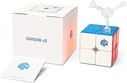 GAN 249 V2, 2x2 Speed Cube Gans Mini Cube Puzzle