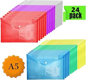 A5 Plastic Folders - Document Wallets Foolscap Popper Wallet Folder ...