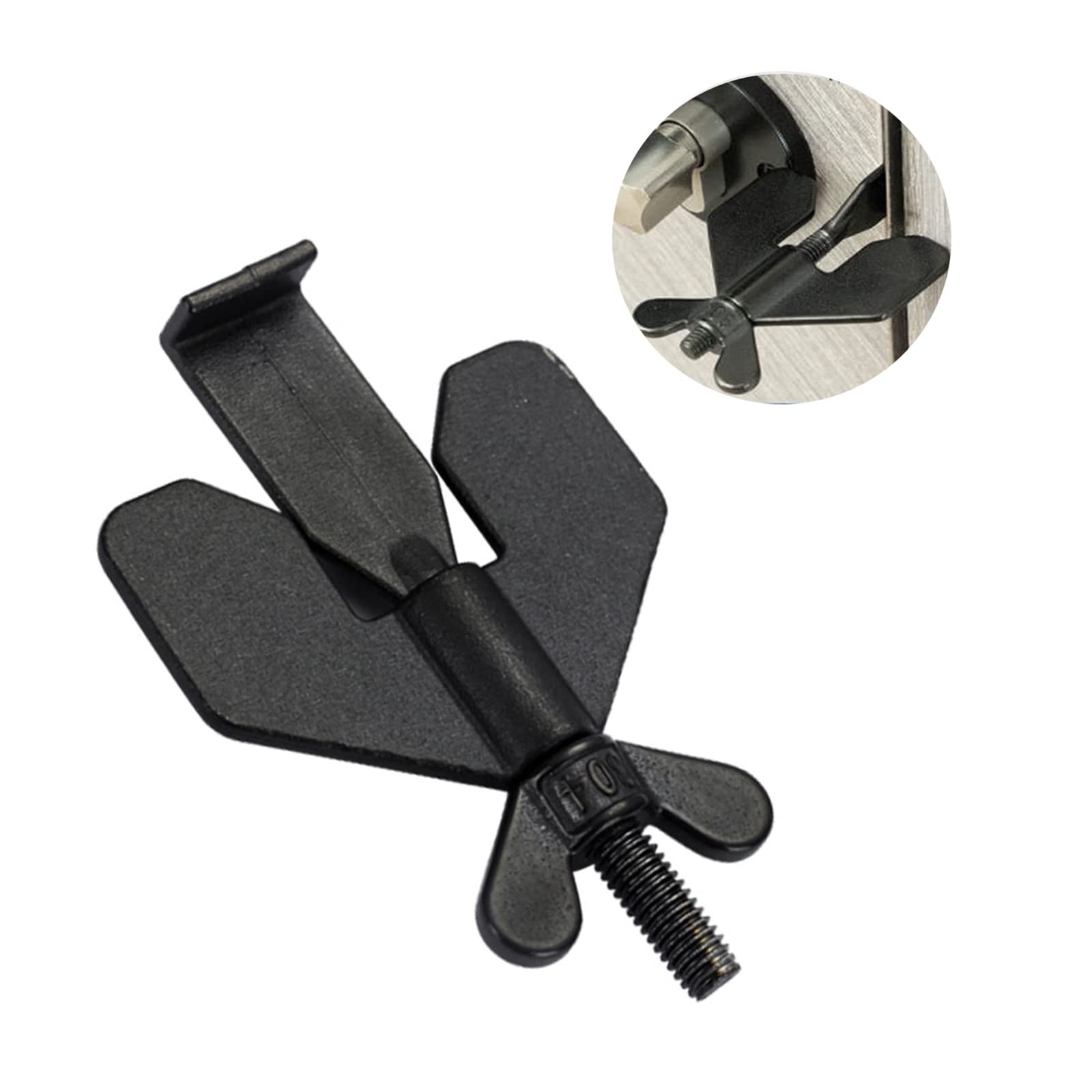 Tianlong Portable Door Lock Travel Lock, Privacy Lock, Stainless Steel Door Lock Security Device Door Locker from Inside Locks Privacy Door Locker,Home Security Door Locker Travel Lockdown(Black).