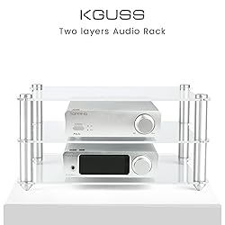 KGUSS Mini Audio Component Rack Acrylic 2-Layer