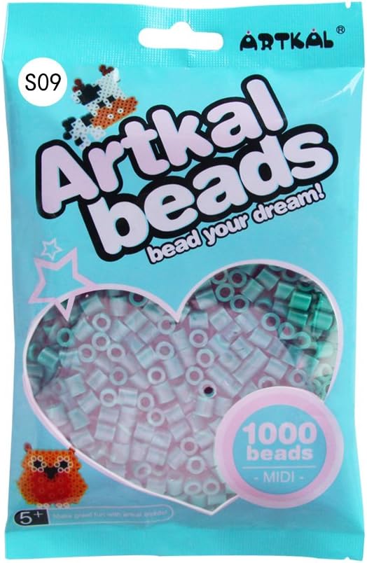 ARTKAL Beads 1000 Count Dark Green S09 Pixel Arts Fuse Beads