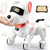 Britik Remote Control Robot Dog, Electric Robotic Pet Toy for Kids 6-12 | Robot Dog for Kids 8-12, Smart Pet Robotic, Interactive Electric Robotic Puppy, Indoor Toys for 8-12 Year Old Boy Girl, Pink